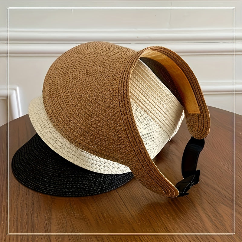 Layla | UV Protection Women's Sun Visor, Stylish Wide Brim Tennis Cap