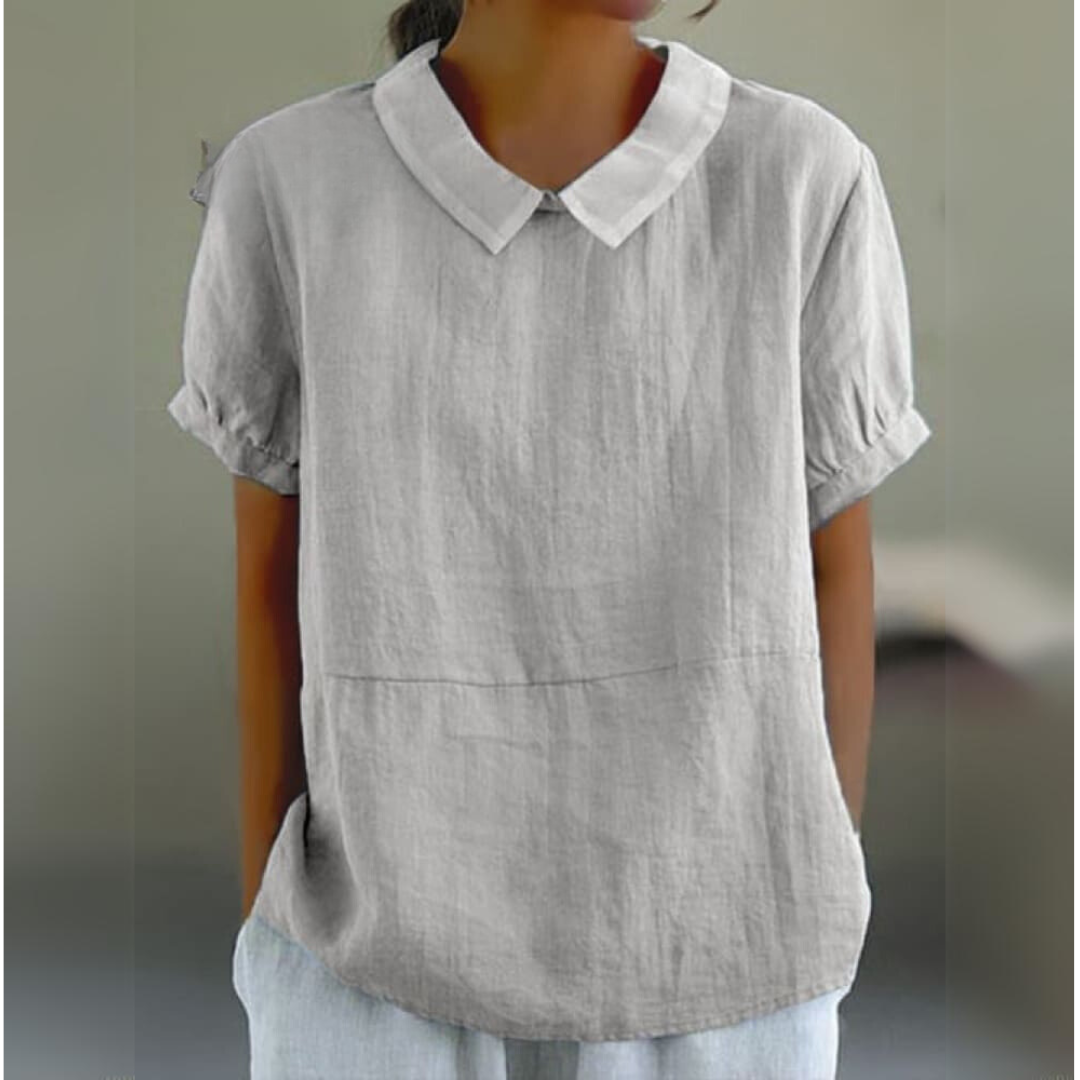 Claudia | Vibrant Polo Collar T-Shirt for Women