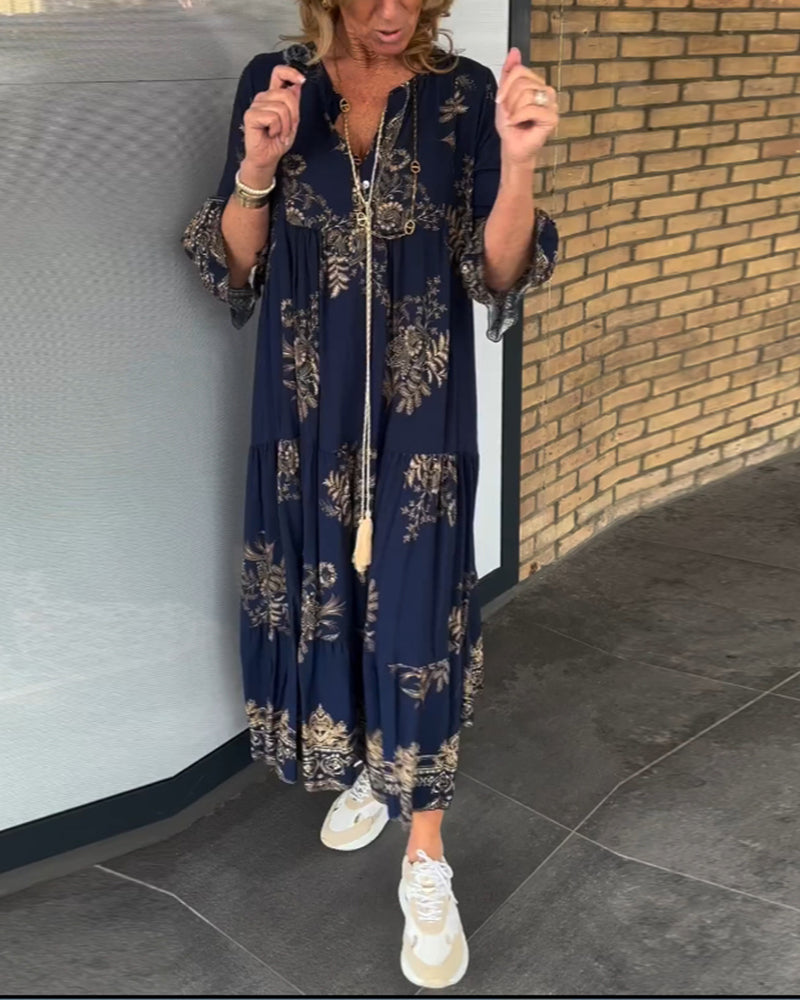Judith | Stylish A-Line Bohemian Maxi Dress