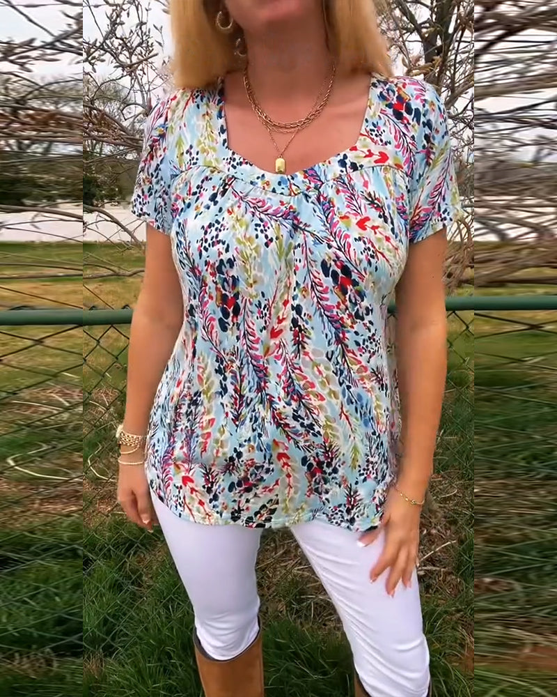 Tina | Stylish Floral Women's T-Shirt, Perfect for Casual Wear