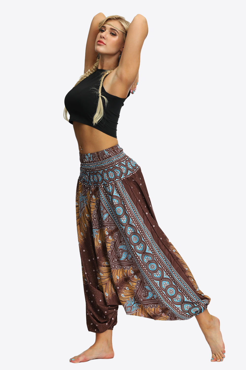 Romy | Printed Maxi Long Harem Skirt