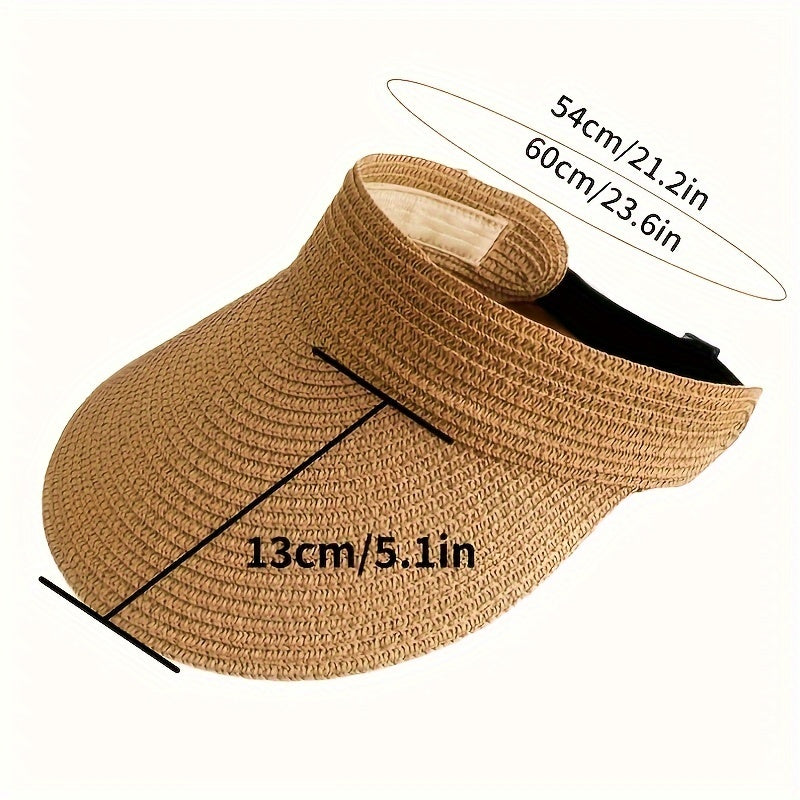 Layla | UV Protection Women's Sun Visor, Stylish Wide Brim Tennis Cap
