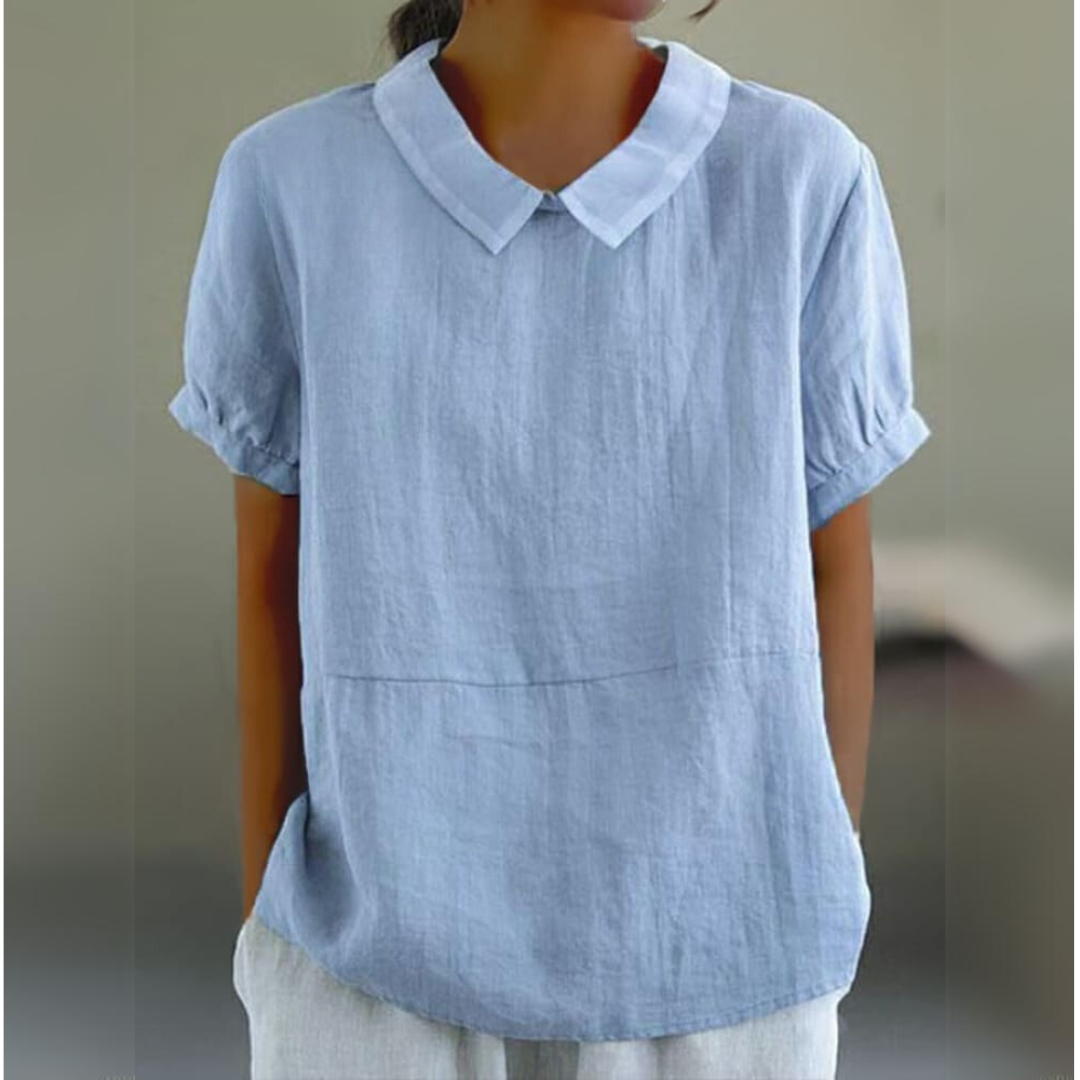 Claudia | Vibrant Polo Collar T-Shirt for Women