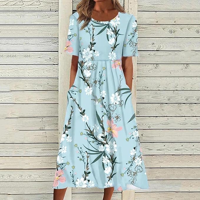 Mila | Lightweight Summer Floral Midi Dress