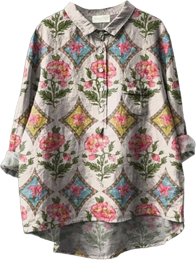 Eleanor | Stylish Women's Casual Floral Printed Shirt