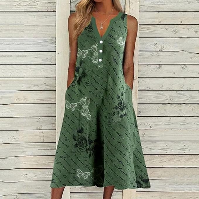 Philine | Timeless Elegant Soft Cotton Midi Dress