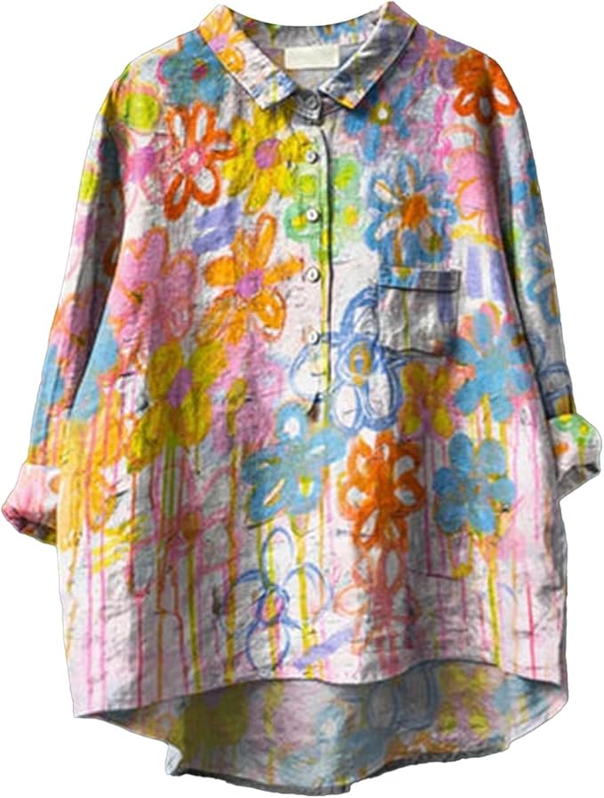 Eleanor | Stylish Women's Casual Floral Printed Shirt