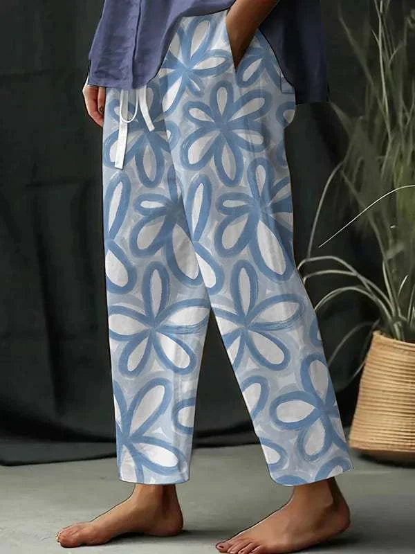 Victoria | Stylish Lightweight Floral Pants for Women