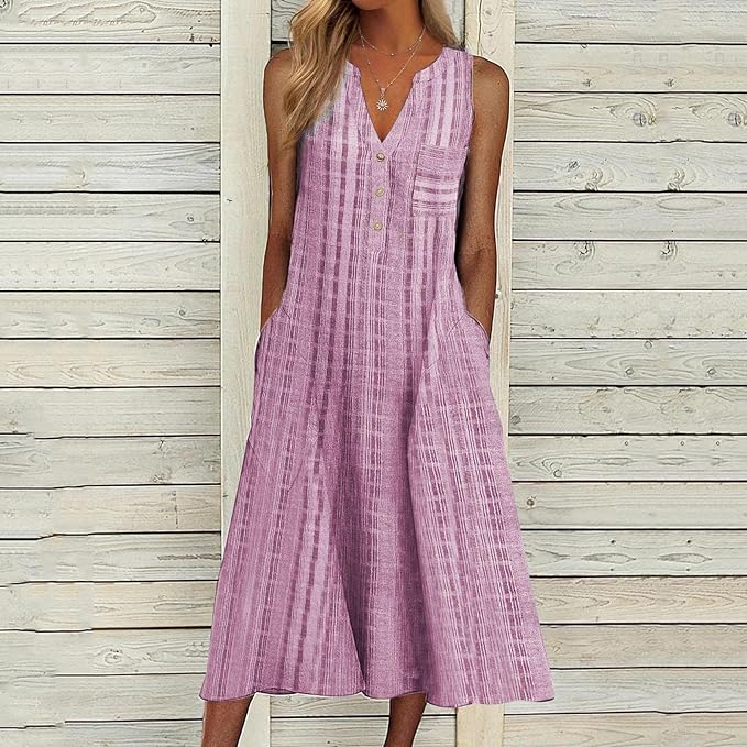 Philine | Timeless Elegant Soft Cotton Midi Dress