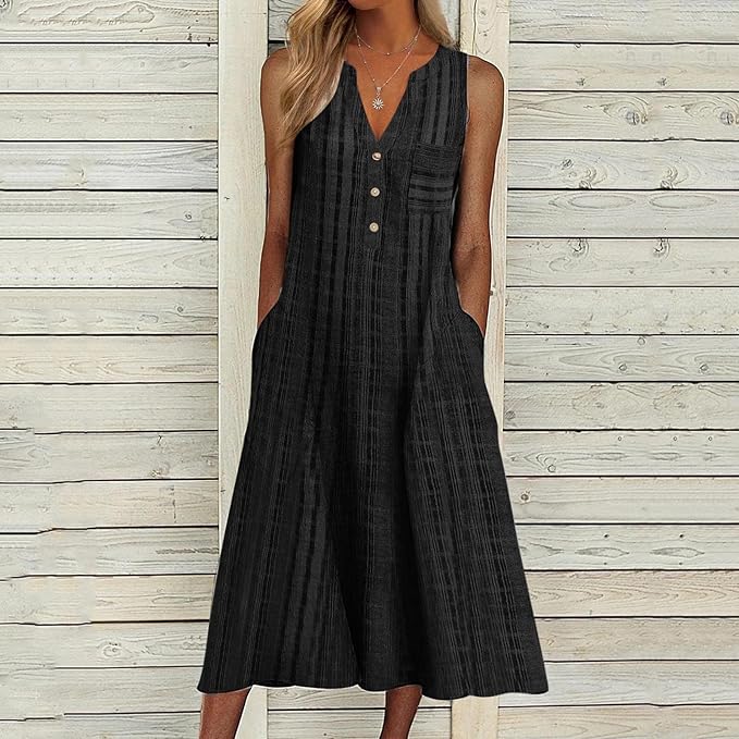 Philine | Timeless Elegant Soft Cotton Midi Dress