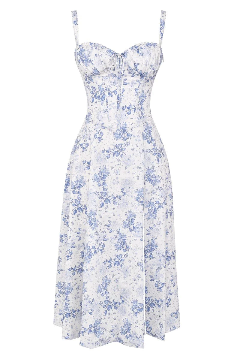 Nienke | Comfortable Fit Maxi Dress with Flower Pattern