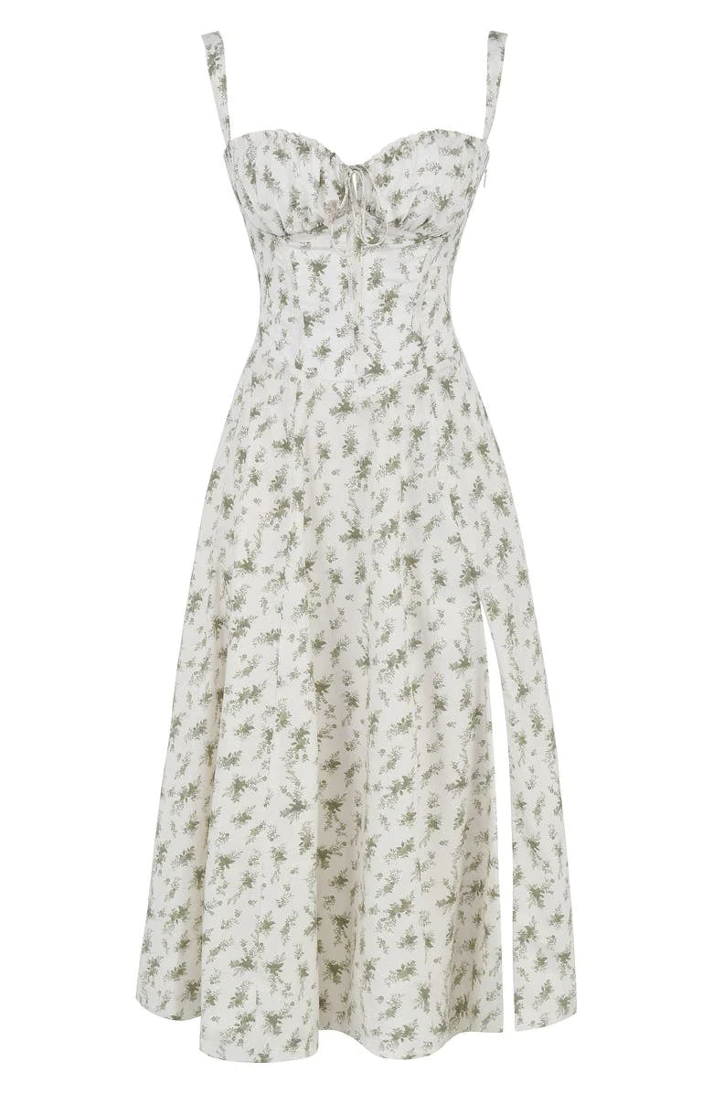 Nienke | Comfortable Fit Maxi Dress with Flower Pattern