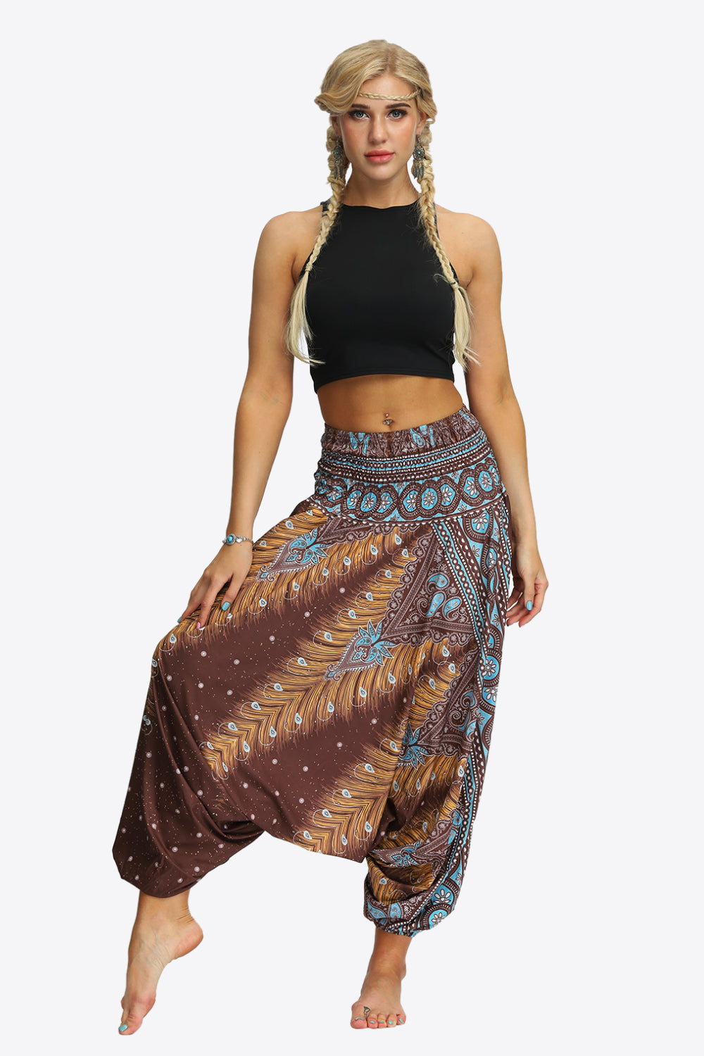 Romy | Printed Maxi Long Harem Skirt
