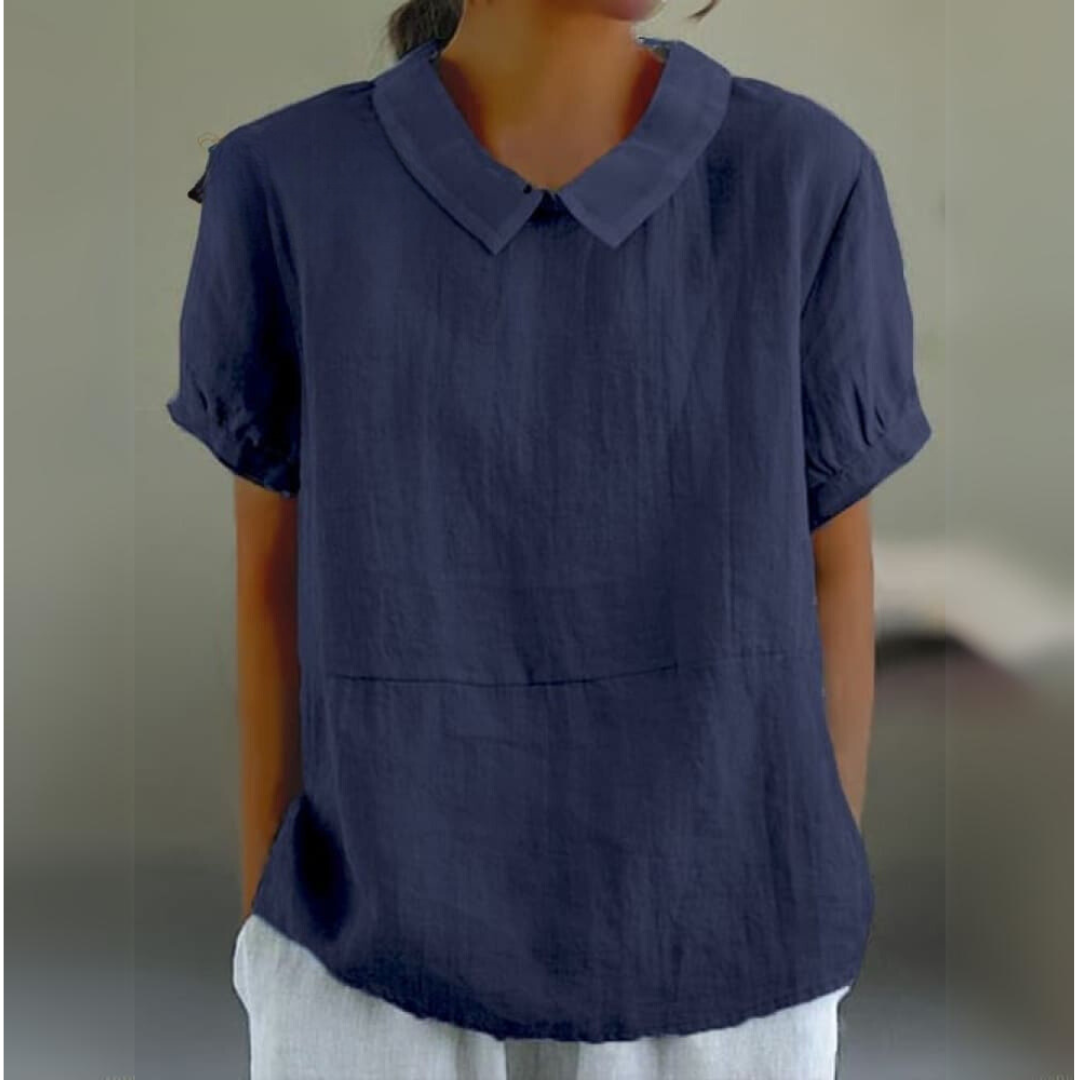 Claudia | Vibrant Polo Collar T-Shirt for Women