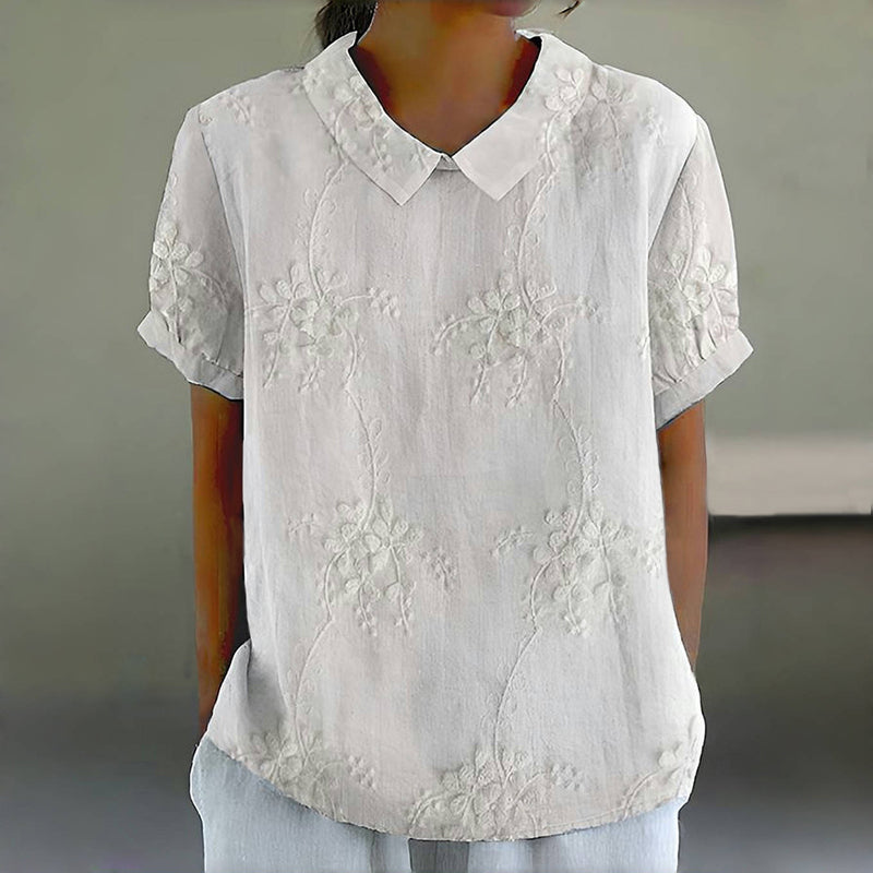 Melina | Timeless Elegant Polo Collar T-Shirt for Women