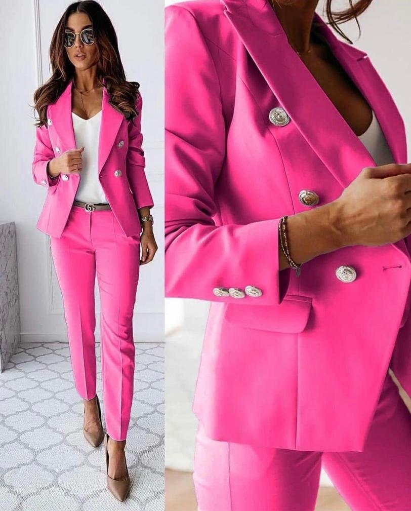 Venus | Elegant Design Double Button Detail Suit for Women