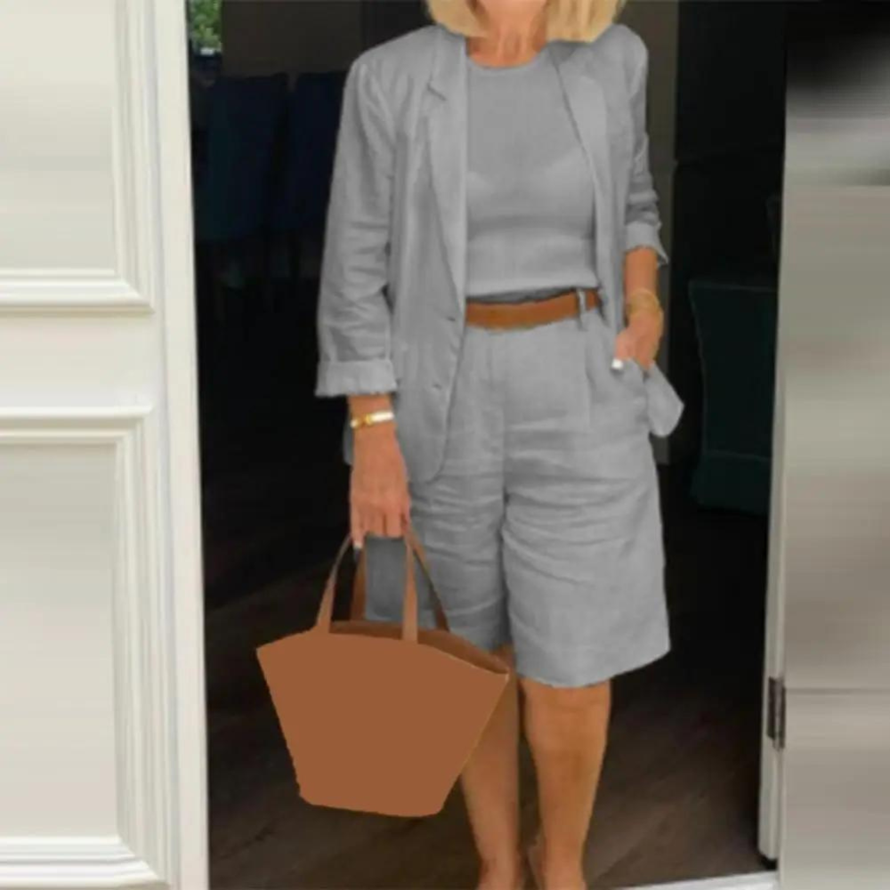 Amelie | Stylish Cotton Shorts Set for Women