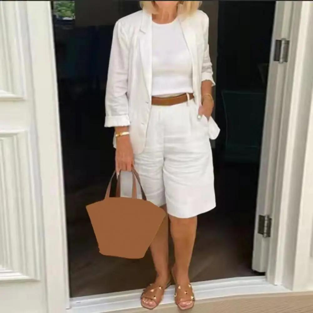 Amelie | Stylish Cotton Shorts Set for Women