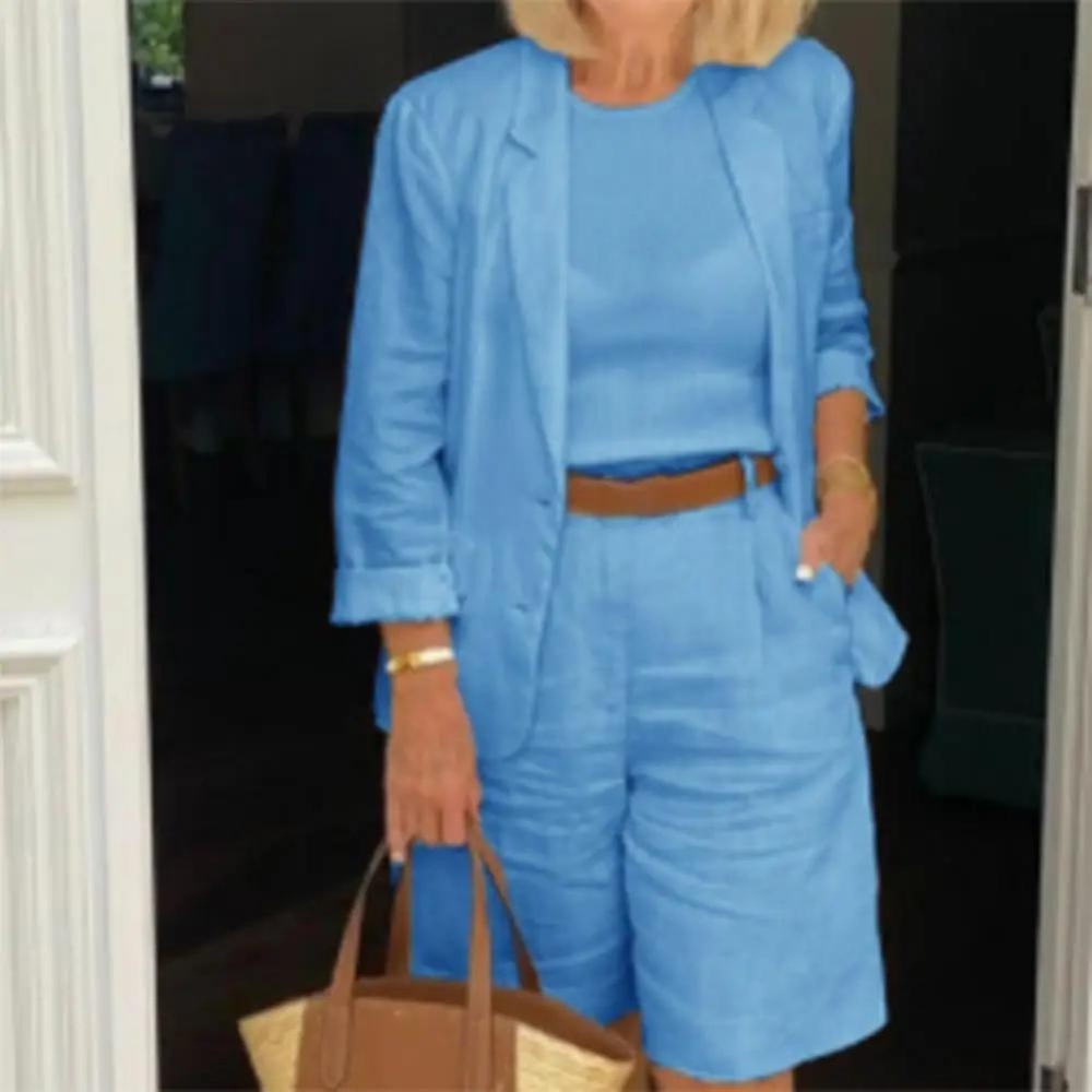 Amelie | Stylish Cotton Shorts Set for Women