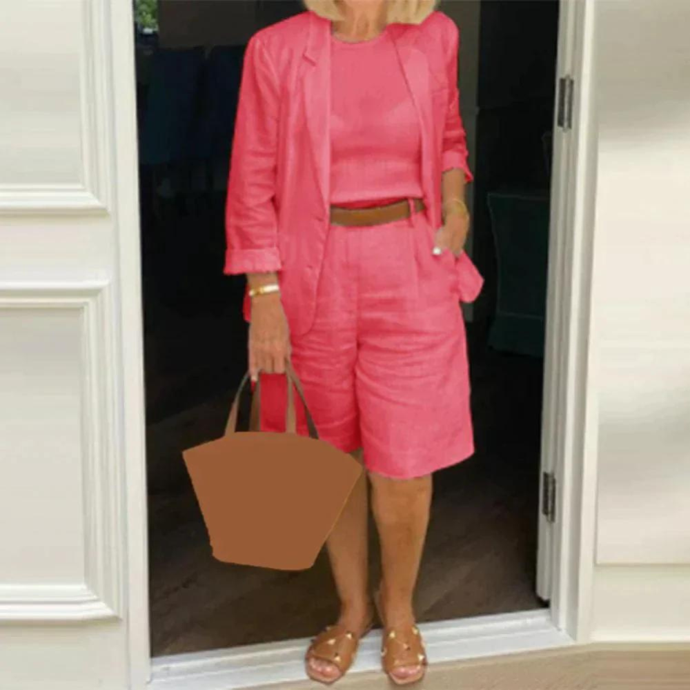 Amelie | Stylish Cotton Shorts Set for Women