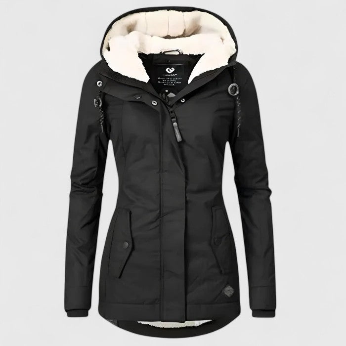 women waterproof jacket in stylish design for winter 2