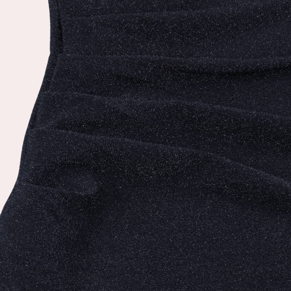Vilja | Sparkling Glitter Midi Dress with Slit Detail