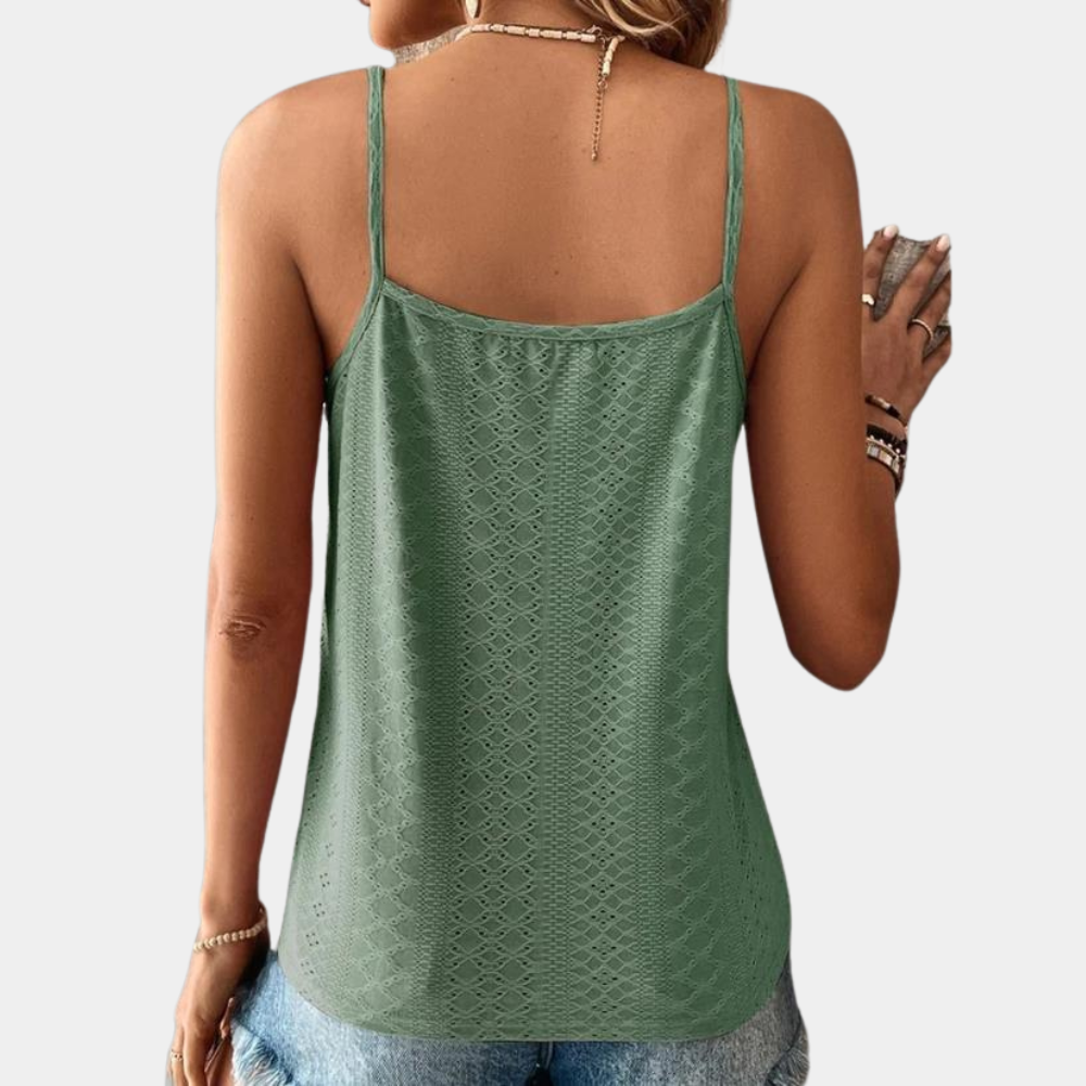 Eilis | Lightweight Stylish Lace Detail Summer Top for Women