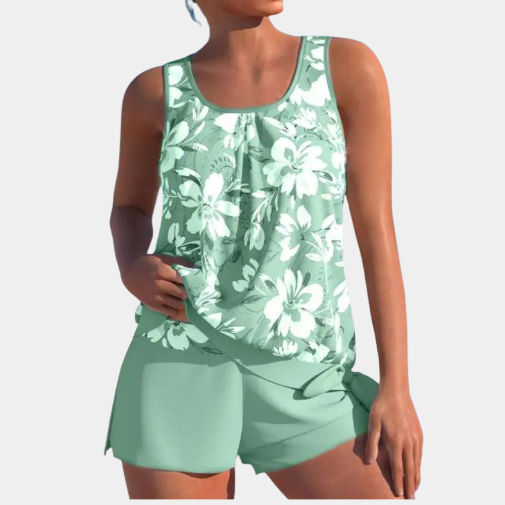 Belen | Stylish Floral Tankini Set