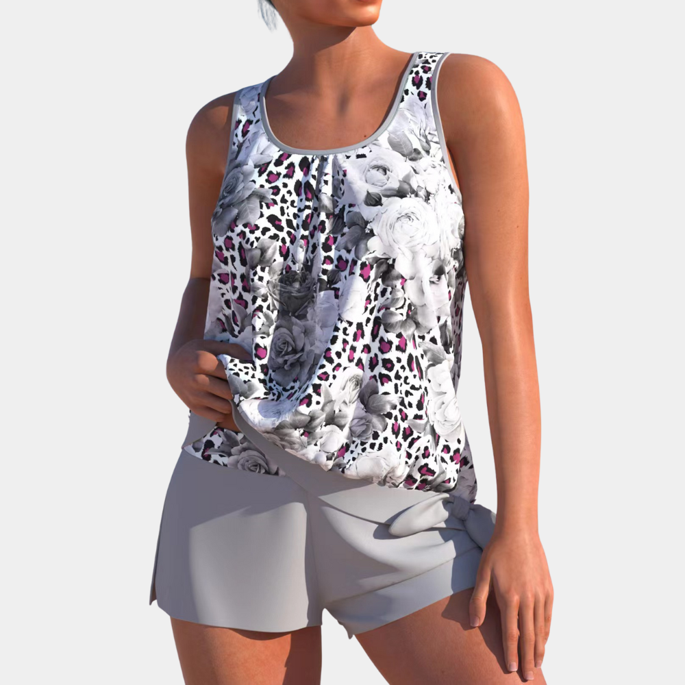 Belen | Stylish Floral Tankini Set