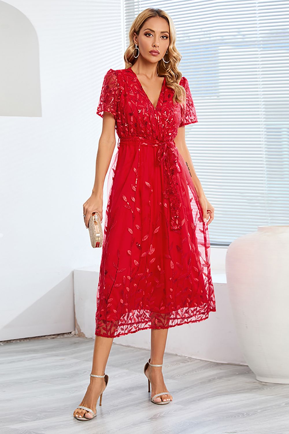 Amber | Stylish A-Line Casual Midi Dress