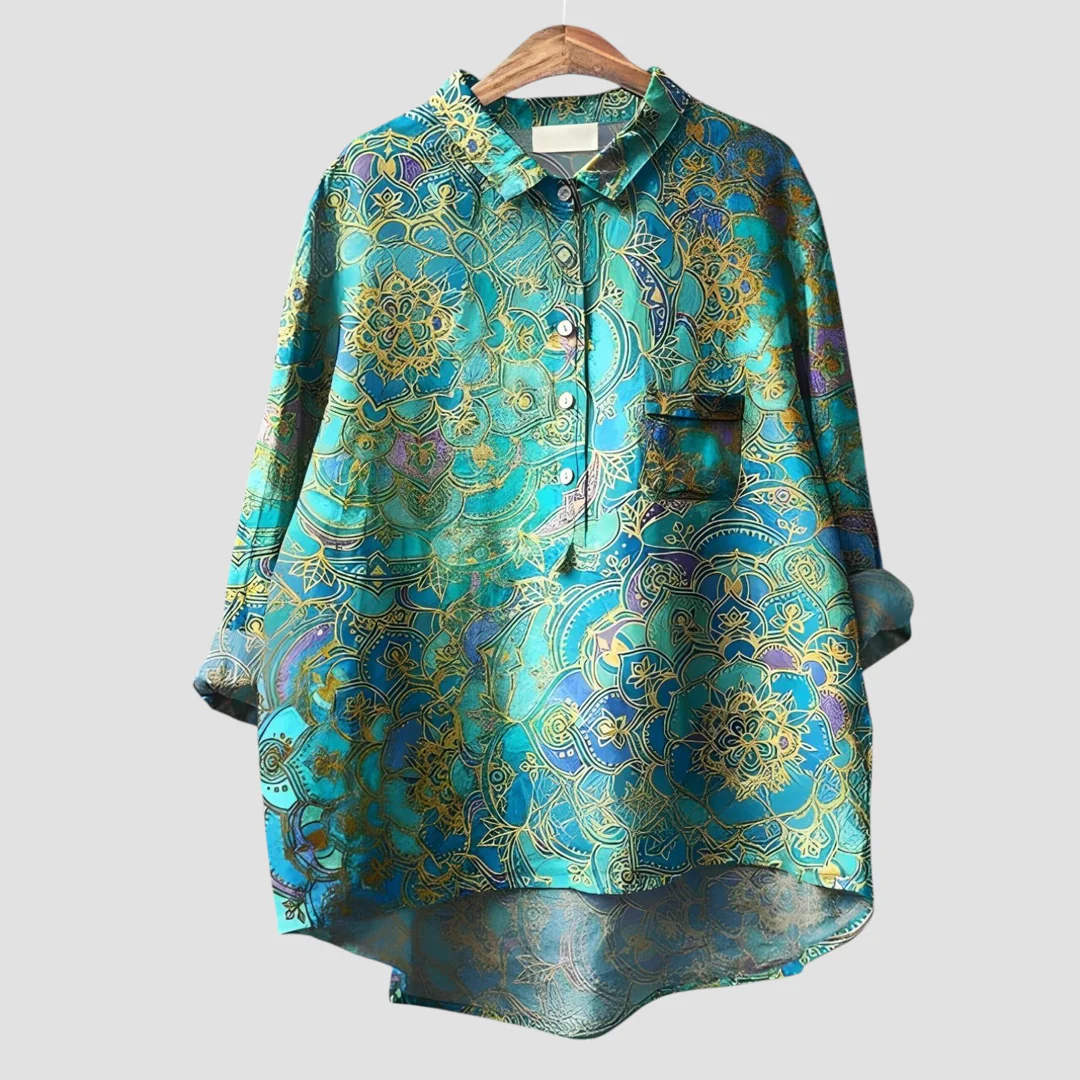 Bellina | Timeless Elegant Floral Printed Blouse for Women