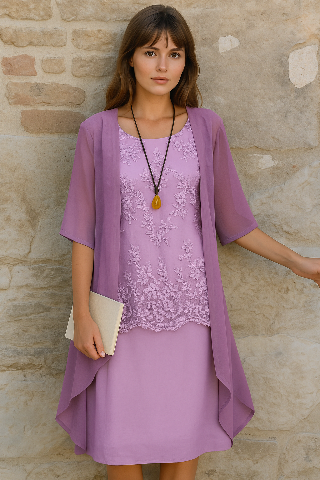 Elodie | Flowy 2-Piece Chiffon Dress
