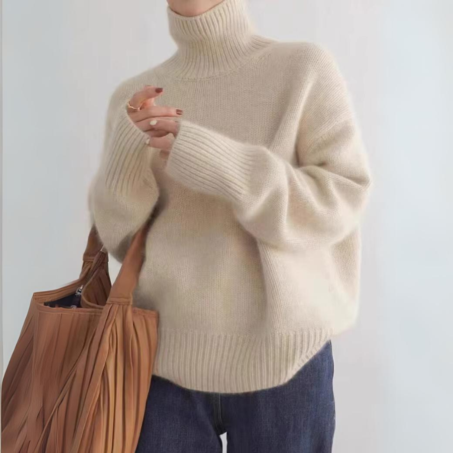 women turtleneck sweater in soft fabric for winter 3