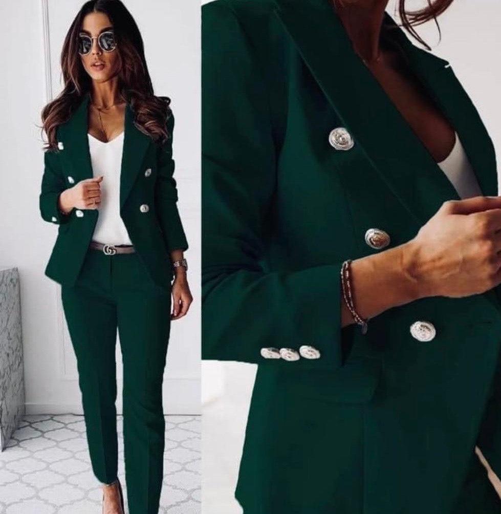 Venus | Elegant Design Double Button Detail Suit for Women