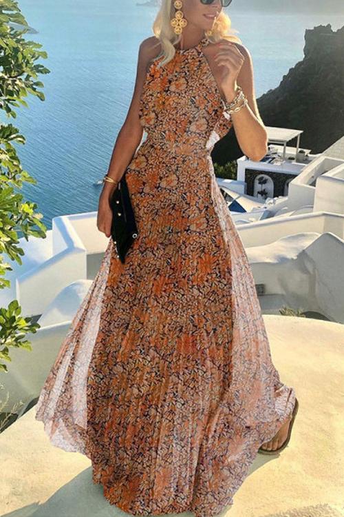 Celine | Flattering Maxi Dress with Elegant Dot Design