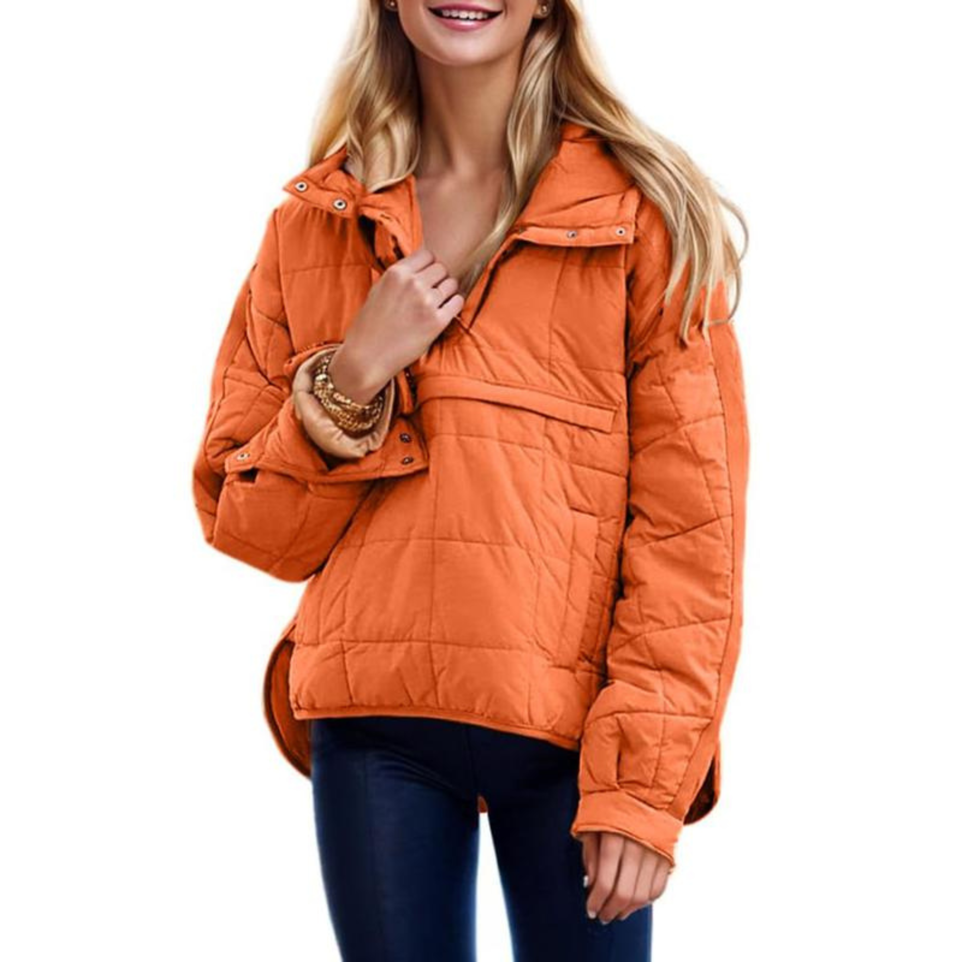 women pullover jacket in cozy fabric for casual outings 1