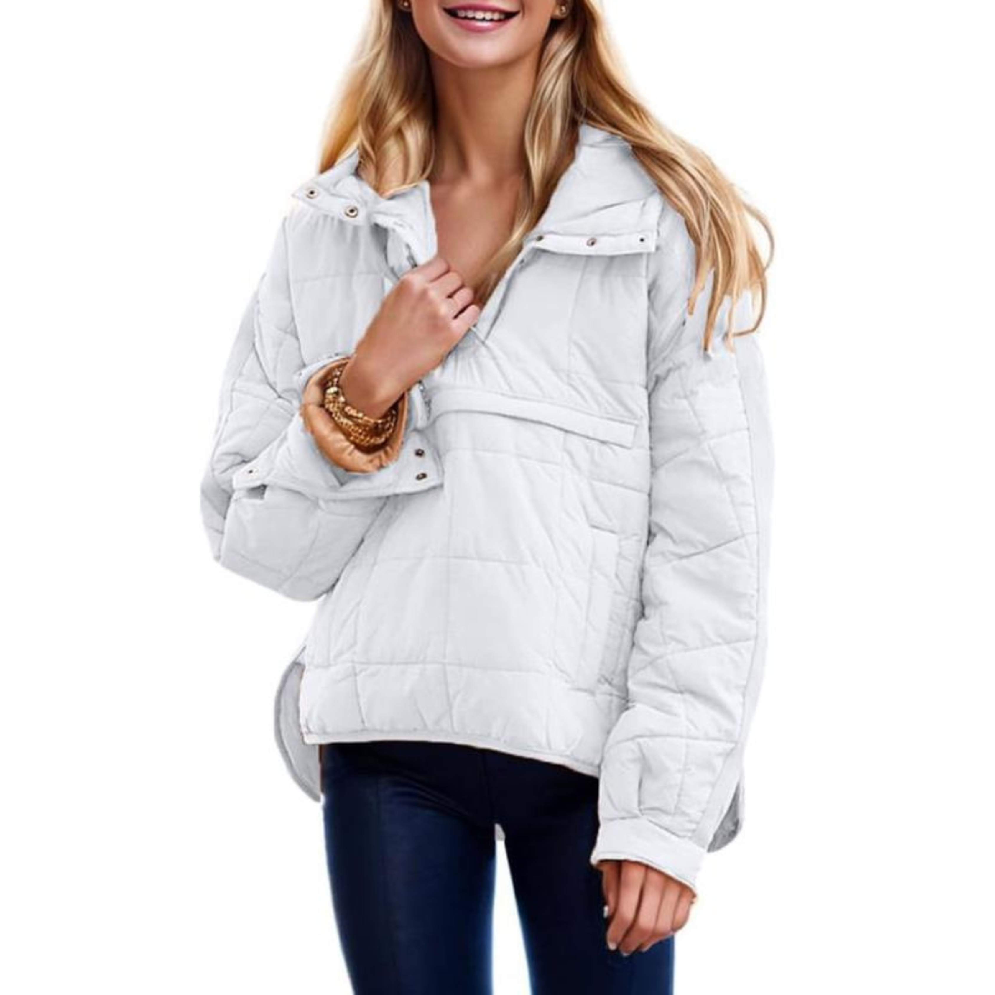women pullover jacket in cozy fabric for casual outings 2
