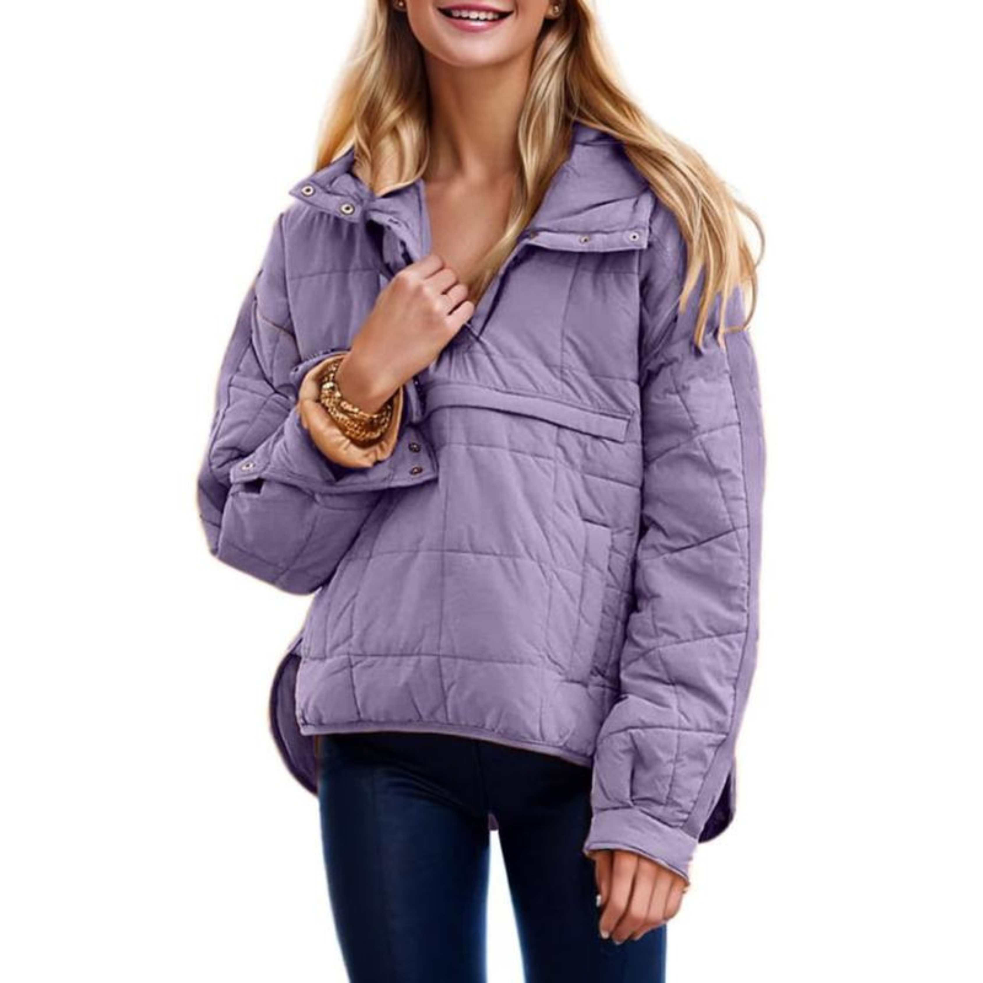 women pullover jacket in cozy fabric for casual outings 4