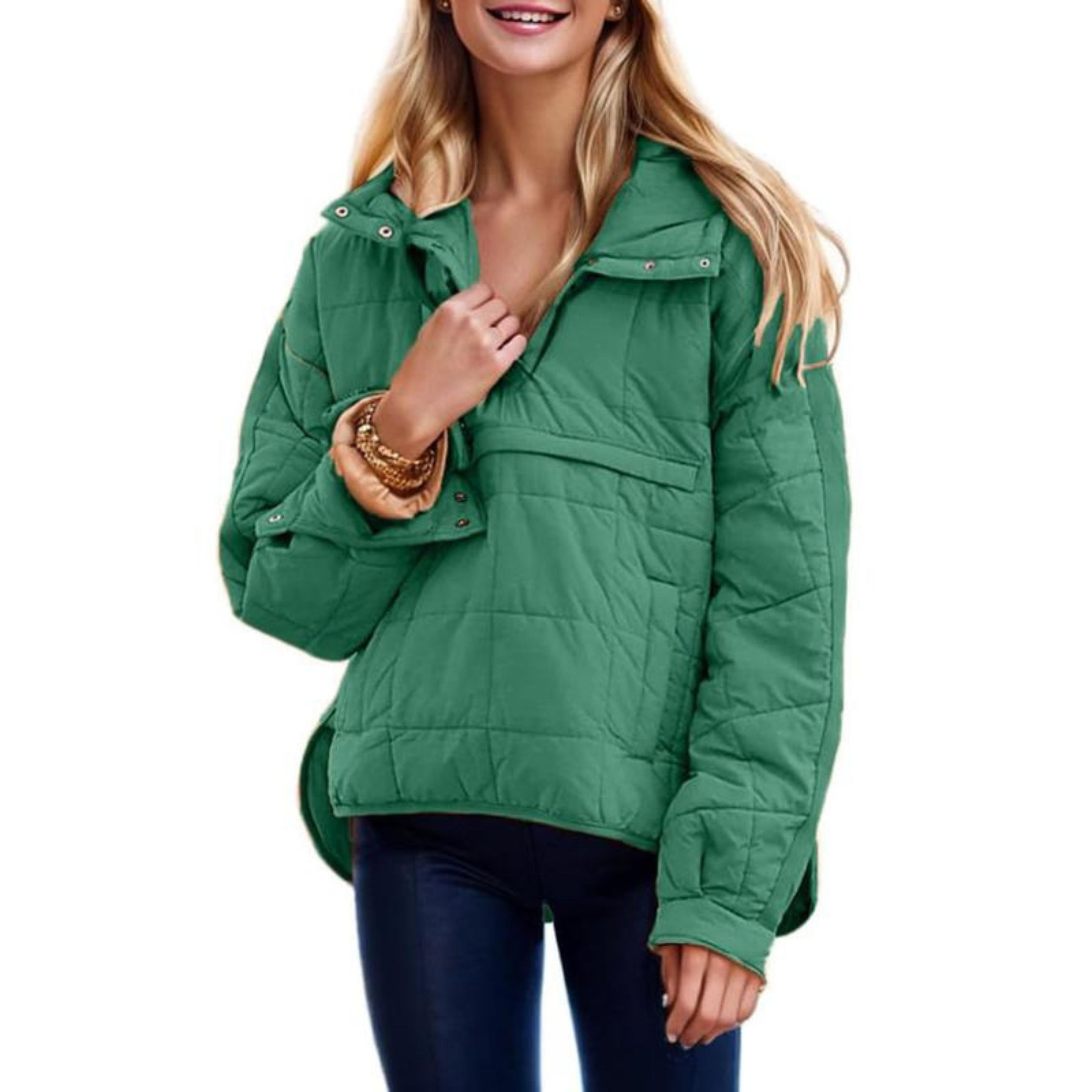 women pullover jacket in cozy fabric for casual outings 5