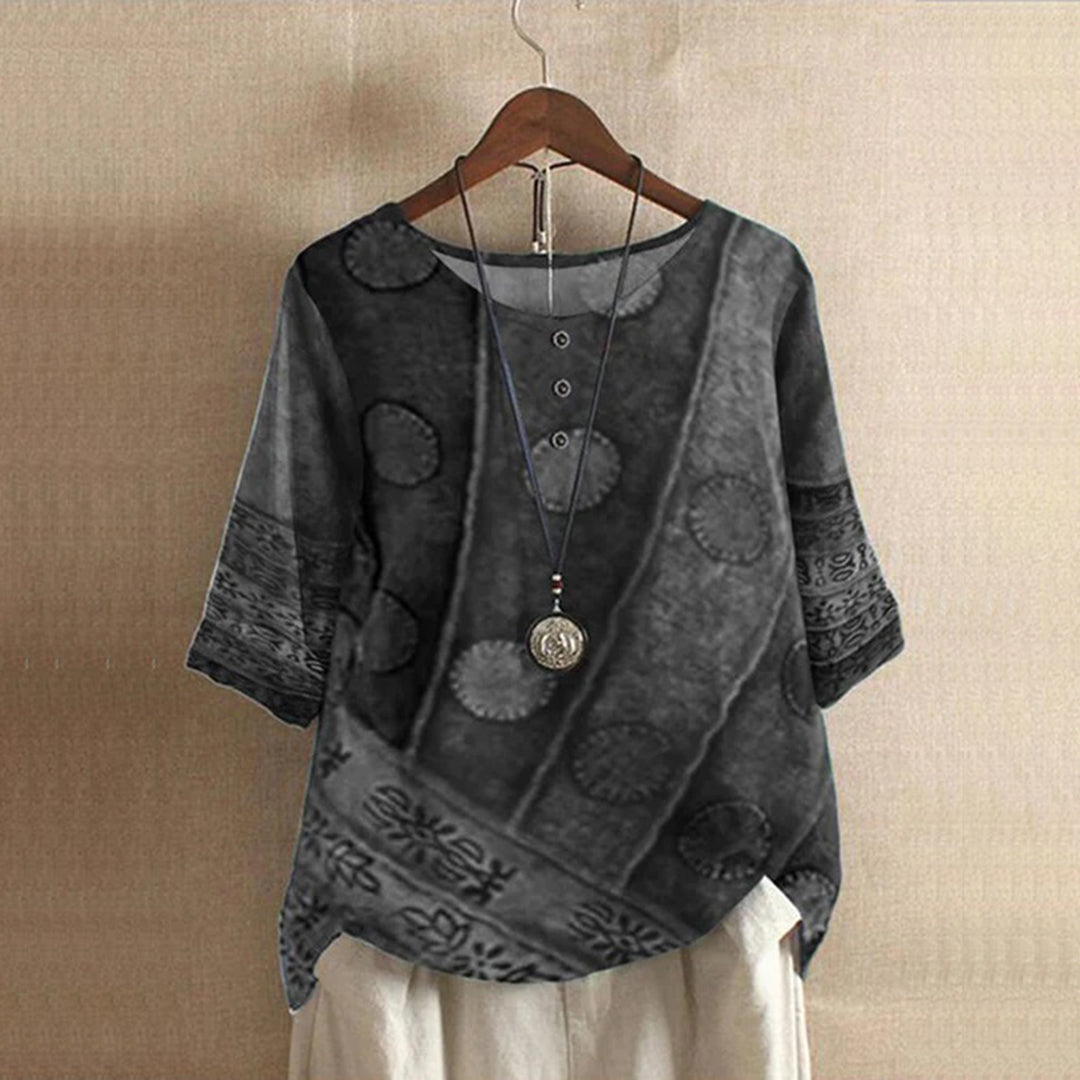 Simona | Comfortable Loose Bohemian Top for Women, Relaxed Fit for Hot Days