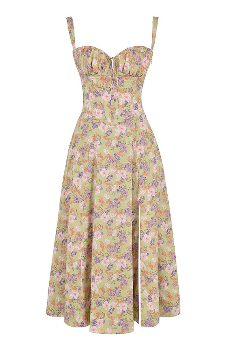 Nienke | Comfortable Fit Maxi Dress with Flower Pattern