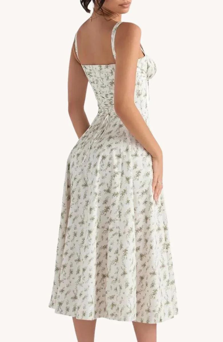 Nienke | Comfortable Fit Maxi Dress with Flower Pattern