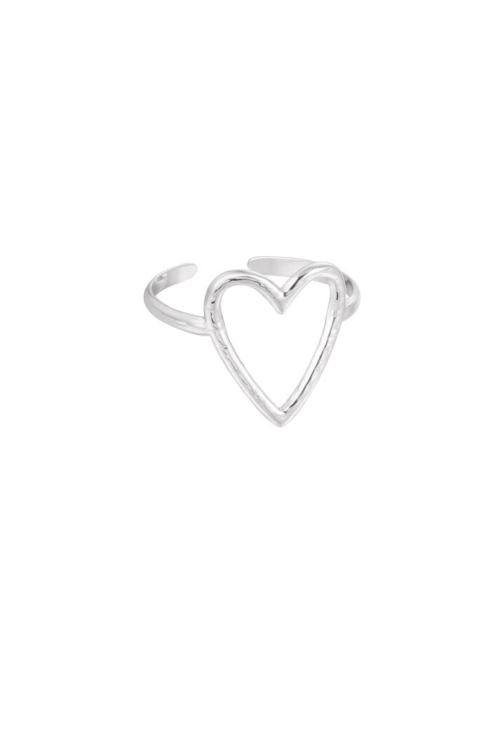 Ring big heart - Goud kleur