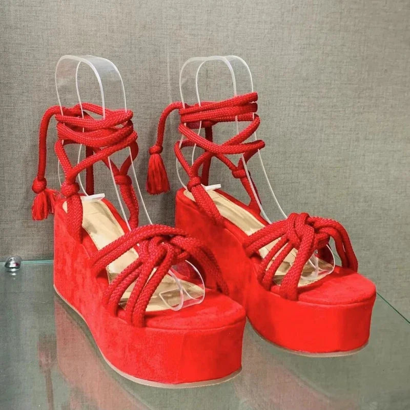 Brielle | Height-Increasing Platform Wedgy Strappy Sandals for Women