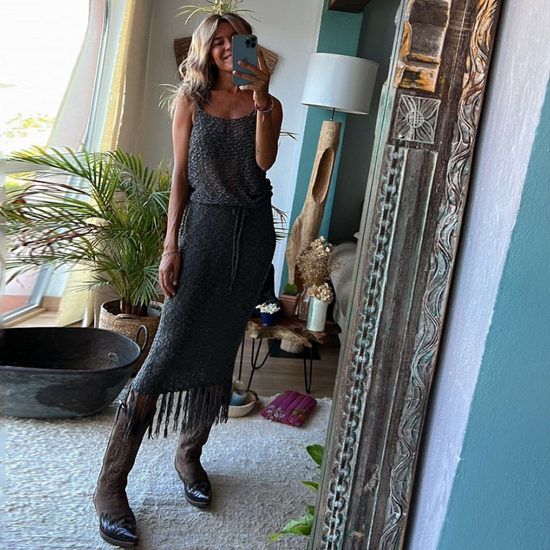 Sara | Light Breathable Midi Dress Perfect for Ultimate Summer Comfort