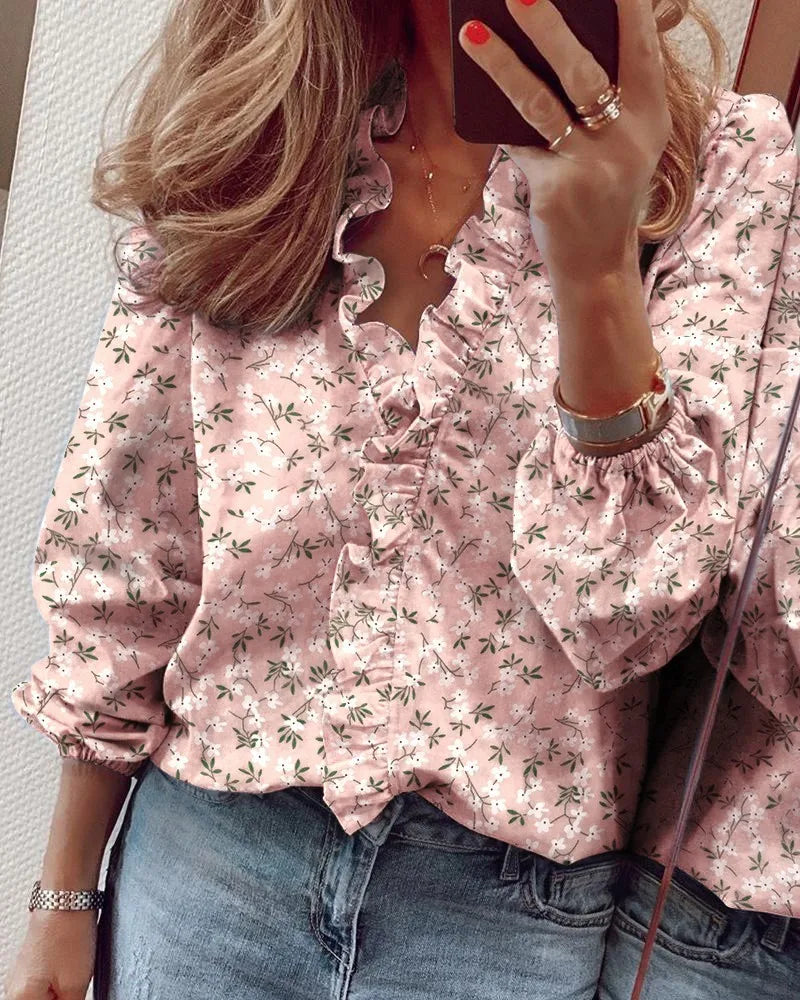 Nora | Elegant Blouse with Stylish Ruffles