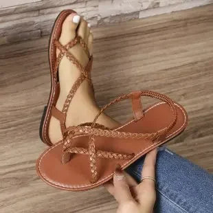 Madison | Stylish Flat Woven Sandals for Women