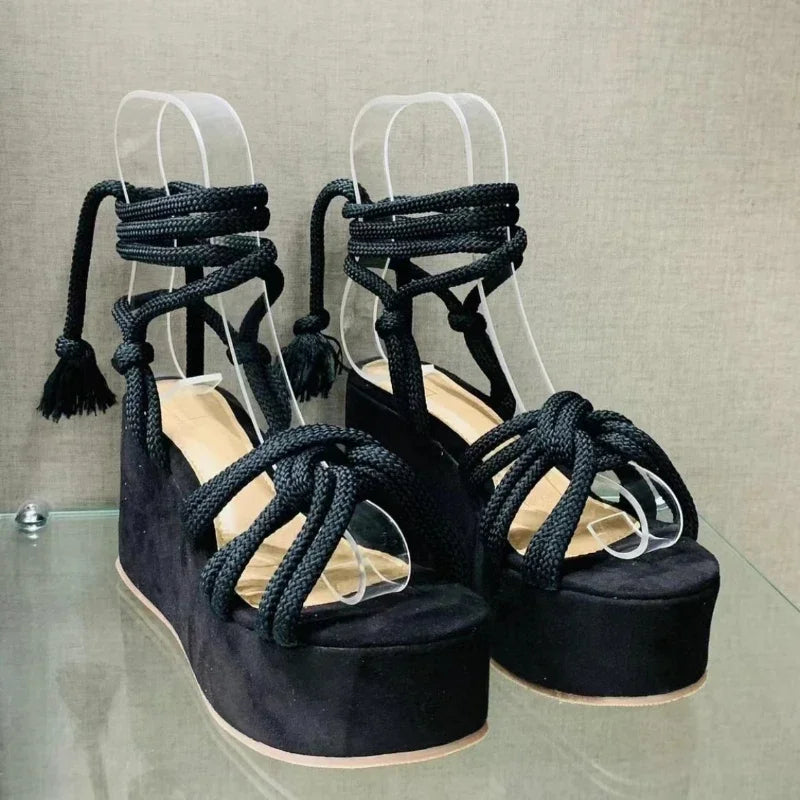 Brielle | Height-Increasing Platform Wedgy Strappy Sandals for Women