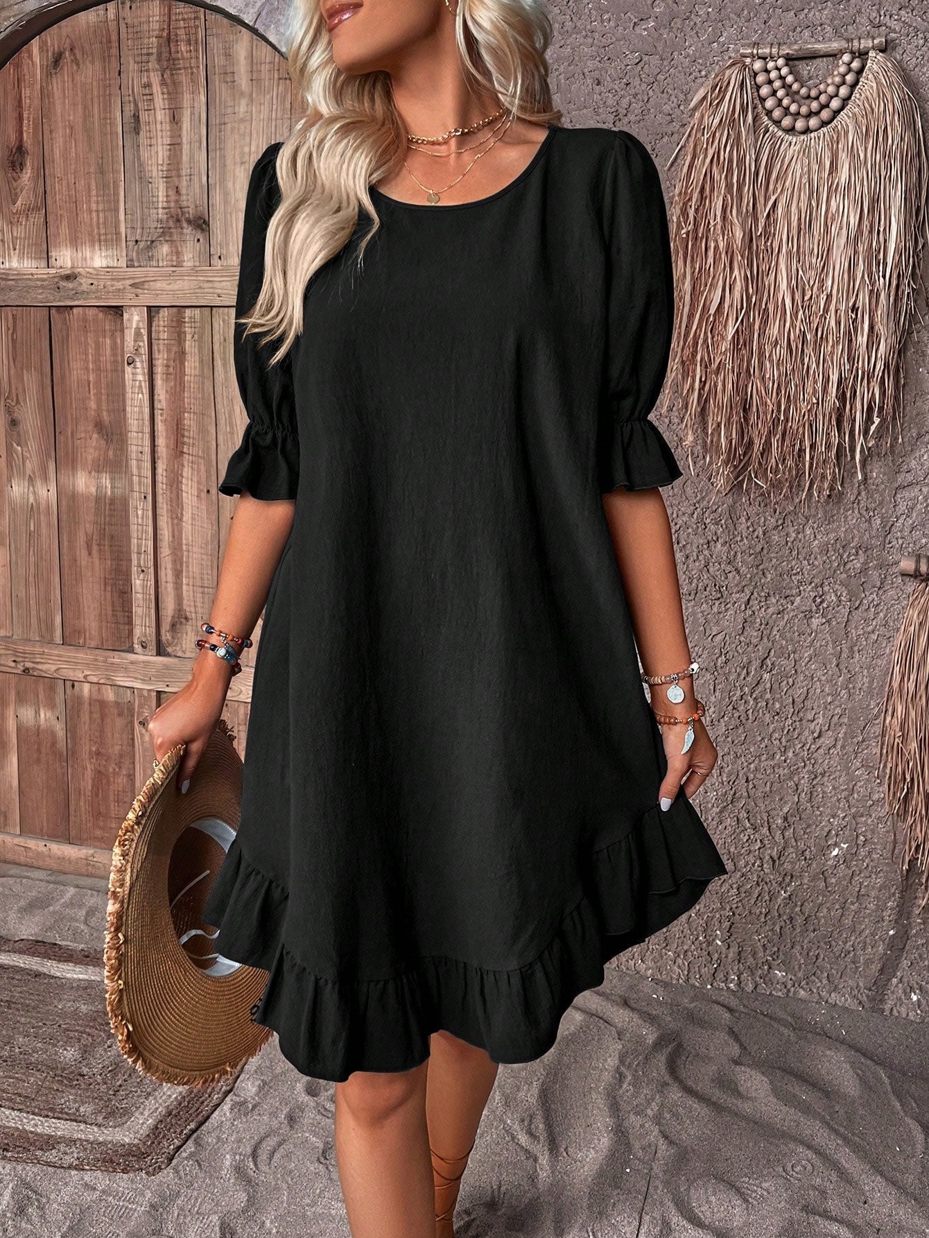 Daisy | Flattering Ruffled Summer Mini Dress