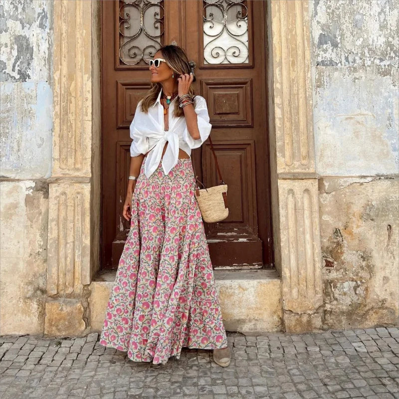 Emily | Stylish Boho Maxi Skirt for Summer